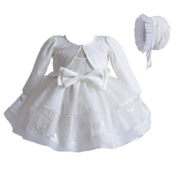 Bagilaanoe 3Pcs NewbornBaby Girl Party Dress Sleeveless Ruffle A-line Princess Dresses Shawl Tops Headband 3M 6M 9M 18M Infant Birthday Wedding Tulle Skirt