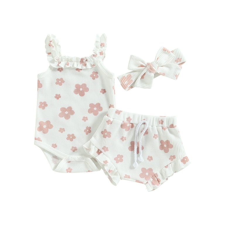 Newborn Floral Rompers: Chic Comfort for Little Ladies