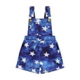 thumbnail image 1 of Bagilaanoe 4th of July Jumpsuit Shorts for Toddler Baby Girl Sleeveless Stars Romper Denim Overalls 6M 12M 18M 24M 3T 4T 5T 6T Kids Short Pants Independence Day Clothes, 1 of 7