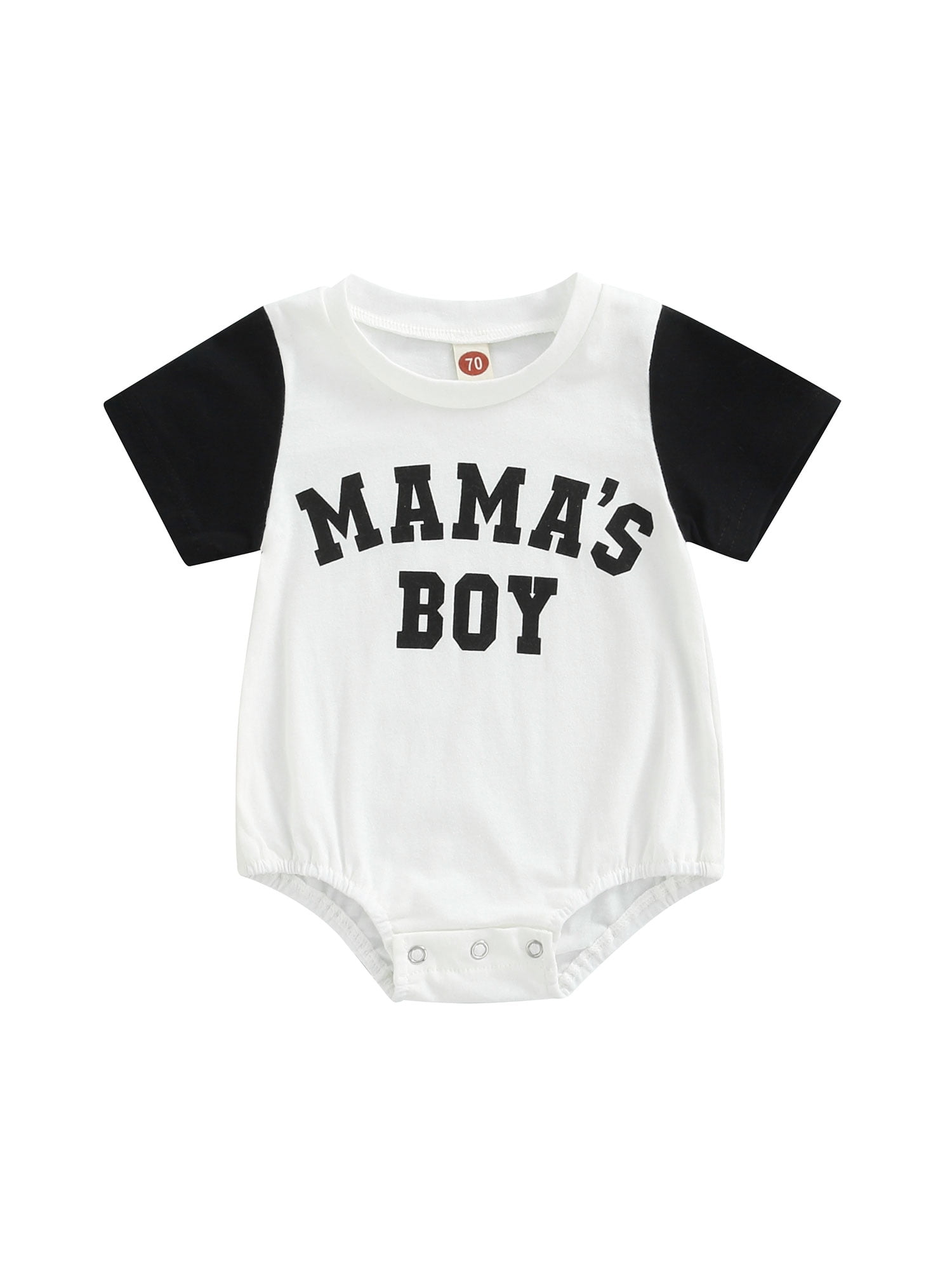 Bagilaanoe Baby Boys Clothes 3 6 12 18 Months Newborn Infant Short Sleeve Mamas Boy Romper Cotton Bodysuit Playsuit Summer Casual Tops