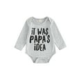 thumbnail image 1 of Bagilaanoe Baby Girl Boy Rompers Newborn Letters Print LongSleeve Bodysuit 3M 6M 9M 12M Infant Fall One Piece Jumpsuit, 1 of 8