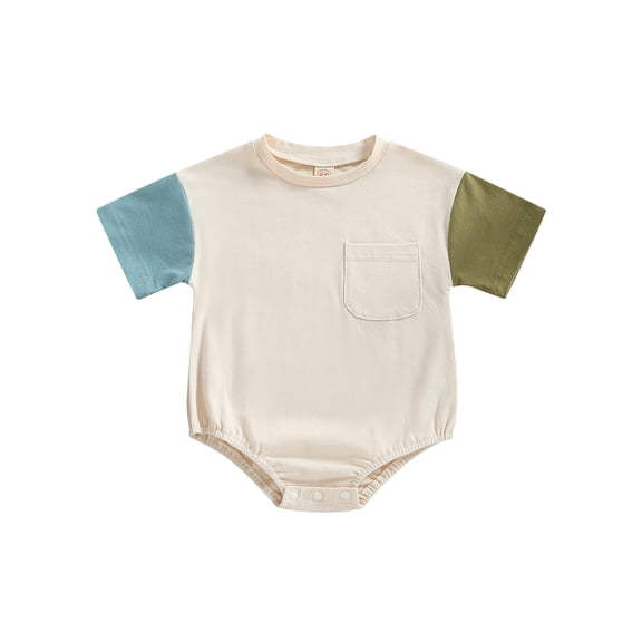 Bagilaanoe Baby Girl Boy Rompers Short Sleeve Bodysuits 3M 6M 12M 18M 24M Infant Casual One Piece Short Jumpsuit