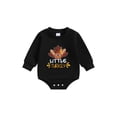 thumbnail image 1 of Bagilaanoe Baby Girl Boy Thanksgiving Clothes Romper Sweatshirt for Newborn Long Sleeve Bodysuits Letter Turkey Pullover 3M 6M 12M 18M Infant Casual Tee Tops, 1 of 7