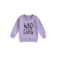 thumbnail image 1 of Bagilaanoe Baby Girl Casual Sweatshirt Newborn Long Sleeve Letter Print Pullover 6M 12M 18M 24M Infant Fall Loose Tee Tops, 1 of 7