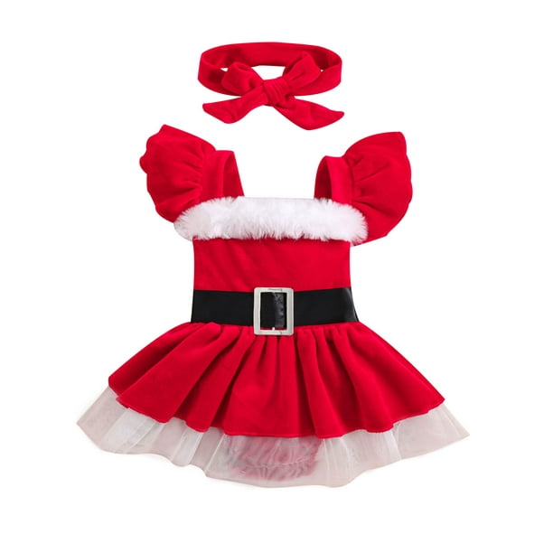 Le Enfant Velvet Baby Bows - Red Le Enfant Velvet Baby Bows - Red