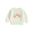 thumbnail image 1 of Bagilaanoe Brother Sister Matching Clothes Toddler Baby Girl Boy Casual Sweatshirt Long Sleeve Letter Print Pullover 3M 6M 12M 18M 24M 3T Kids Fall Loose Tee Tops, 1 of 8