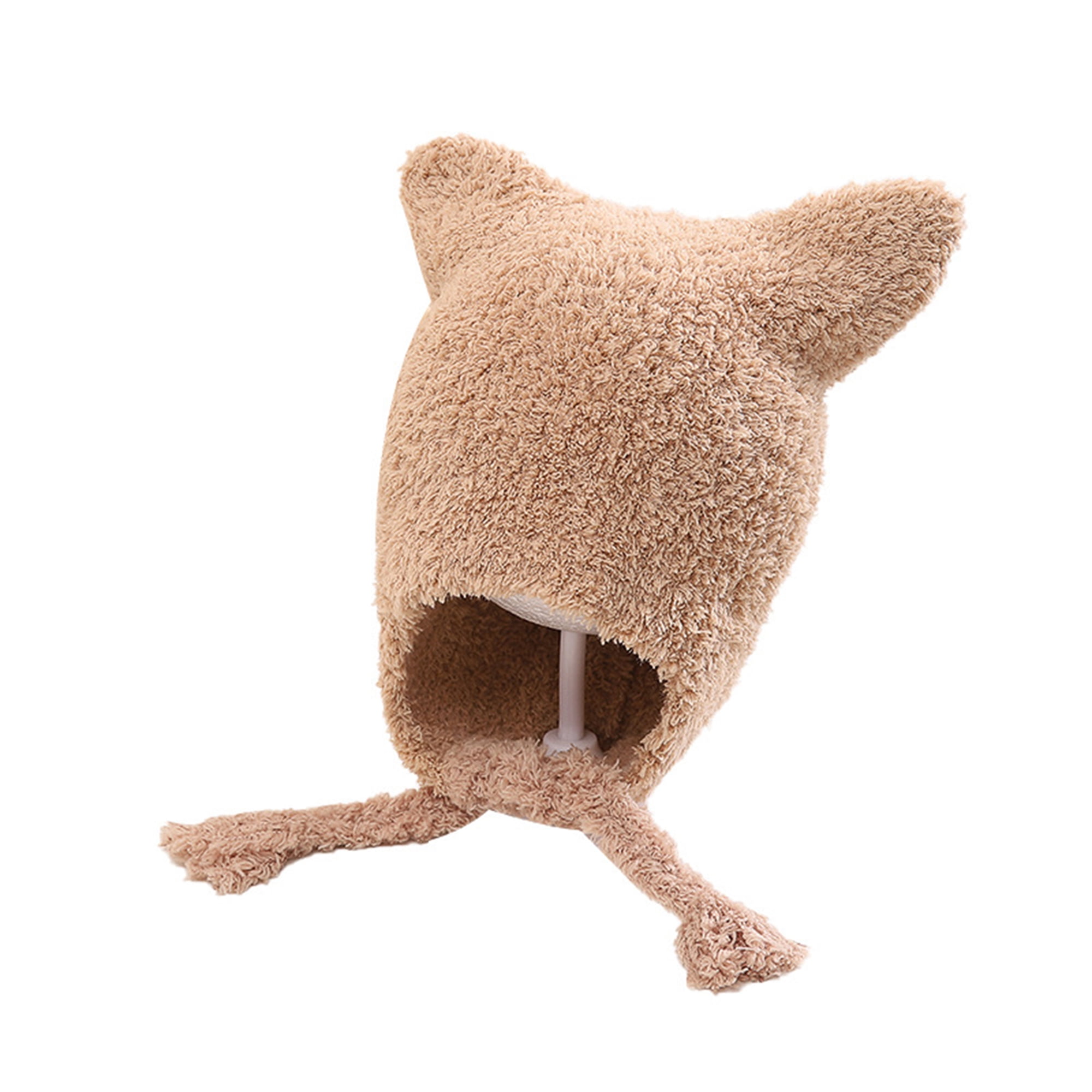 Bagilaanoe Kids Cat Ears Hats, Cute Soft Furry Plush Hat Warm Winter