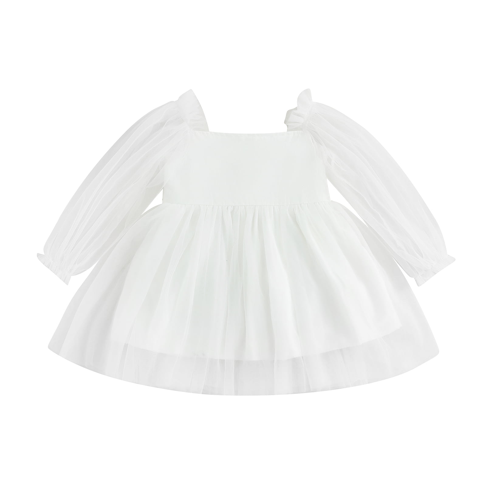 Robe Manches Longues + Cardigan Pour Fille 4-13 Ans - Ensemble 2 Pièces Motif Floral, Style A-line, Pour Fête - 3