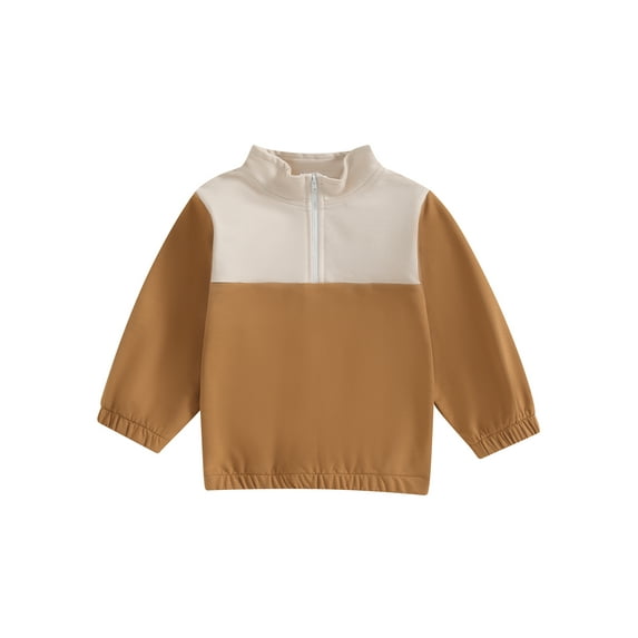 Bagilaanoe Little Boy Casual Sweatshirt Toddler Long Sleeve Contrast Color Pullover 3T 4T 5T 6T 7T Kids Fall Loose Tee Tops