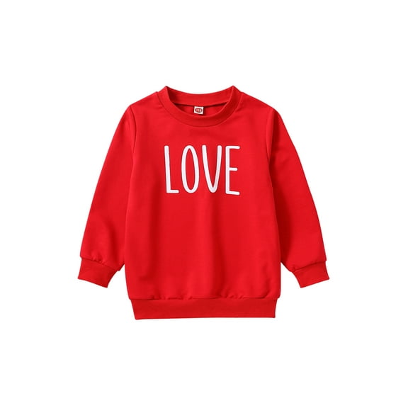 Bagilaanoe Little Girl Boy Casual Sweatshirt Long Sleeve Letter Print Pullover 2T 3T 4T 5T 6T 7T Kids Loose Tee Tops