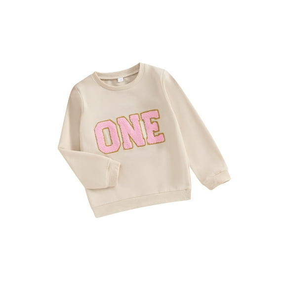 Bagilaanoe Little Girl Casual Sweatshirt Toddler Long Sleeve Letter Print Pullover 1T 2T 3T 4T 5T 6T 7T Kids Loose Tee Tops