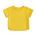 thumbnail image 1 of Bagilaanoe Little Girl Summer Clothes Toddler Short Sleeve T-Shirt 9M 12M 24M 3T 4T 5T 6T 7T Kids Casual Tee Tops, 1 of 7