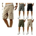 thumbnail image 1 of Bagilaanoe Mens Cargo Shorts Elasticated Waist Casual Cotton Combat Pants, 1 of 5