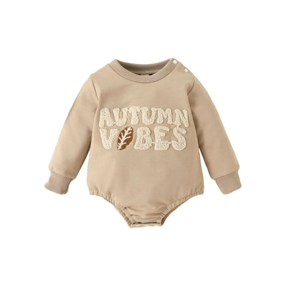 Bagilaanoe Newborn Baby Boy Girl Oversized Romper Sweatshirt Long Sleeve Bodysuits Letter Embroidery Pullover 3M 6M 12M 18M Infant Casual Tee Tops