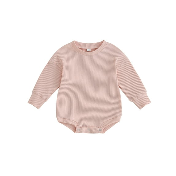 Bagilaanoe Newborn Baby Boy Girl Rompers Solid Color Long Sleeve Bodysuits 6M 12M 18M 24M Infant Casual One Piece Jumpsuits