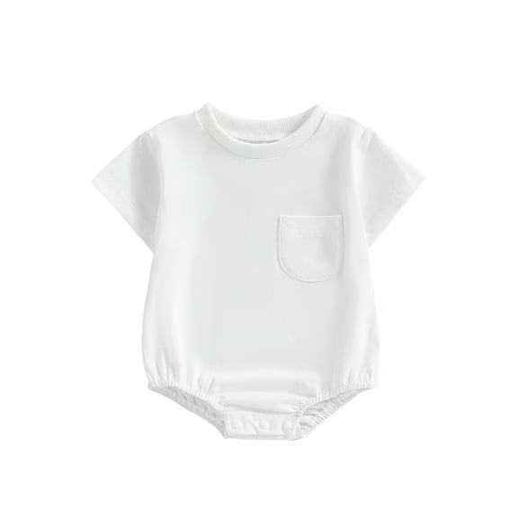 Bagilaanoe Newborn Baby Boy Girls Rompers Short Sleeve Bodysuits 3M 6M 12M 18M 24M Infant Summer One Piece Short Jumpsuit
