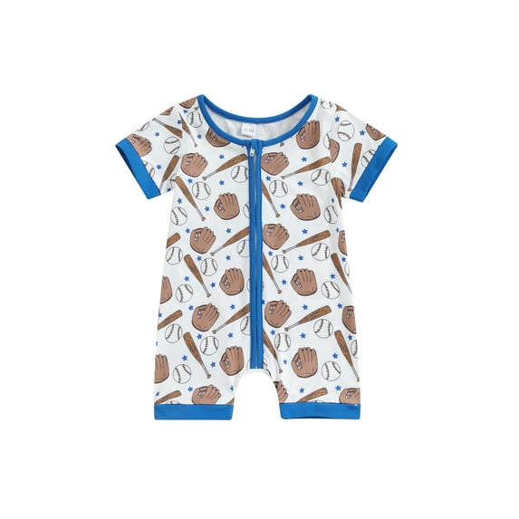 Bagilaanoe Newborn Baby Boy One-pieces Star Print Short Sleeve Jumpsuit 3M 6M 12M 18M Infant Romper Summer Casual Clothing