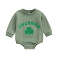 thumbnail image 1 of Bagilaanoe Newborn Baby Boy Oversized Romper Sweatshirt Long Sleeve Bodysuits Embroidery Pullover 3M 6M 12M 18M Infant Casual Tee Tops, 1 of 8