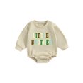 thumbnail image 1 of Bagilaanoe Newborn Baby Boy Oversized Romper Sweatshirt Long Sleeve Bodysuits Letter Embroidery Pullover 3M 6M 12M 18M Infant Casual Tee Tops, 1 of 8