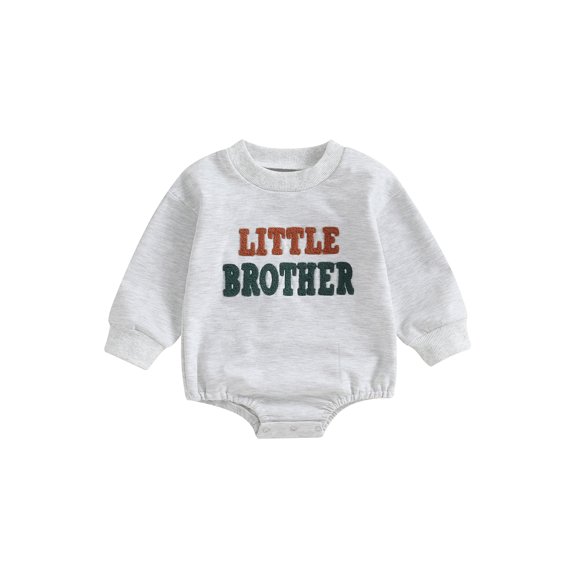 Bagilaanoe Newborn Baby Boy Oversized Romper Sweatshirt Long Sleeve Bodysuits Letter Print Pullover 3M 6M 12M 18M Infant Casual Tee Tops