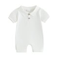 thumbnail image 1 of Bagilaanoe Newborn Baby Boy Summer One-pieces Short Sleeve Jumpsuit 3M 6M 12M 18M Infant Romper Casual Clothing, 1 of 7
