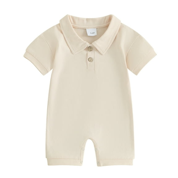 Bagilaanoe Newborn Baby Boy Summer One-pieces Short Sleeve Jumpsuit 3M 6M 12M 18M Infant Romper Casual Clothing