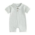 thumbnail image 1 of Bagilaanoe Newborn Baby Boy Summer One-pieces Short Sleeve Jumpsuit 3M 6M 12M 18M Infant Romper Casual Clothing, 1 of 7