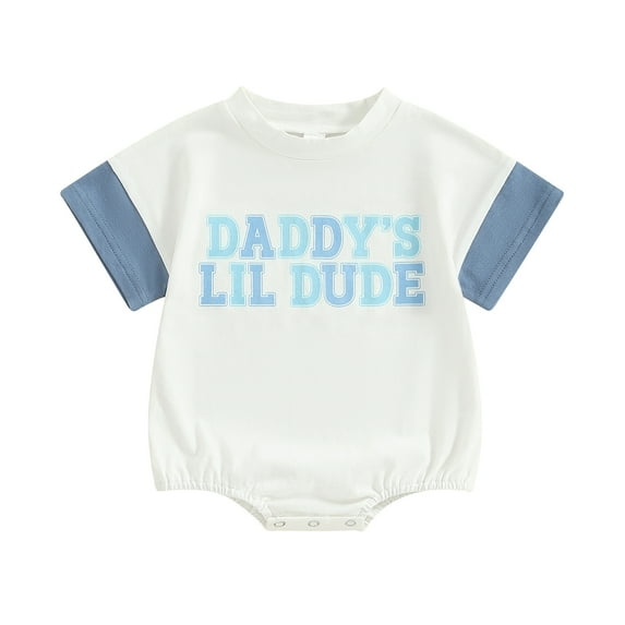 Bagilaanoe Newborn Baby Boy Summer Rompers Contrast Color Short Sleeve Bodysuits 3M 6M 12M 18M Infant Casual One Piece Short Jumpsuit