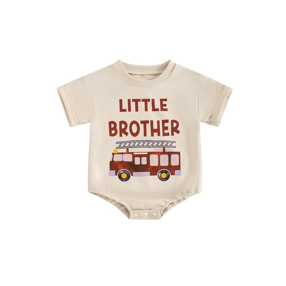 Bagilaanoe Newborn Baby Boy Summer Rompers Letter Print Short Sleeve Bodysuits 3M 6M 12M 18M Infant Casual One Piece Short Jumpsuit