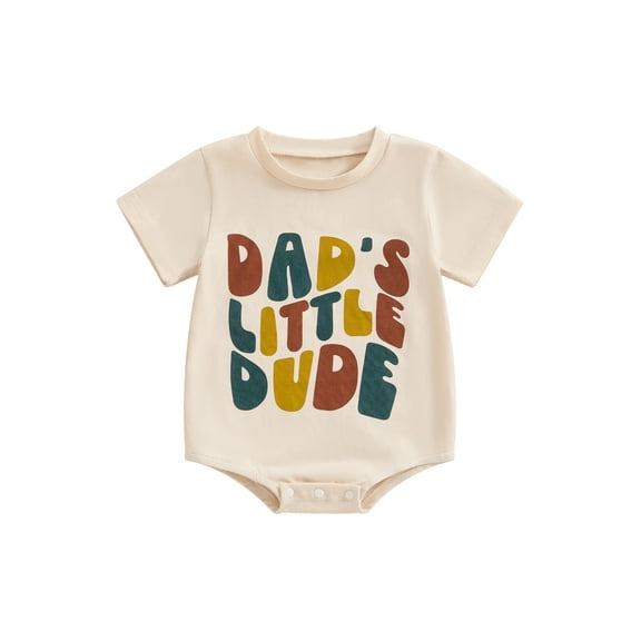 Bagilaanoe Newborn Baby Boy Summer Rompers Letter Print Short Sleeve Bodysuits 6M 9M 12M 18M Infant Casual One Piece Short Jumpsuit