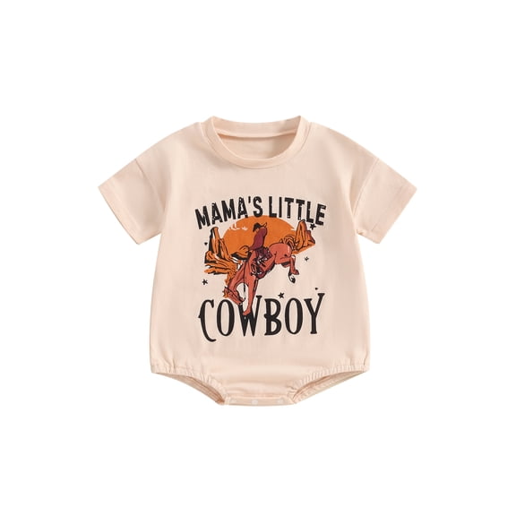 Bagilaanoe Newborn Baby Boy Summer Rompers Print Short Sleeve Bodysuits 3M 6M 12M 18M Infant Casual One Piece Short Jumpsuit