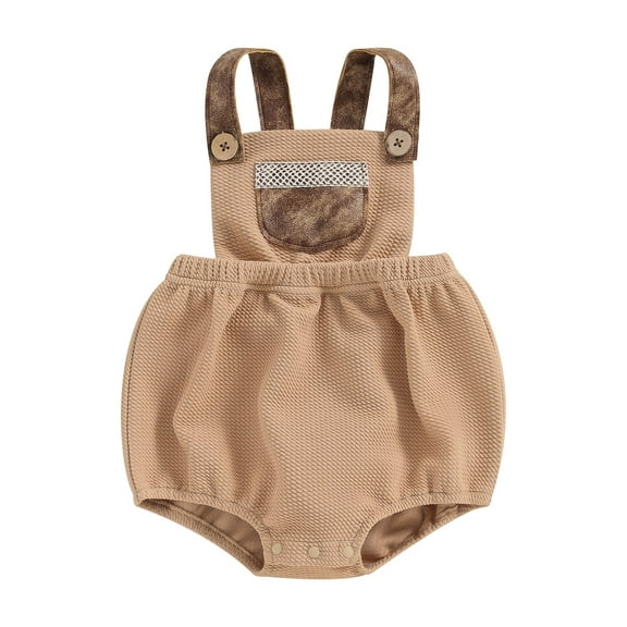 Bagilaanoe Newborn Baby Boy Summer Rompers Sleeveless Bodysuits 3M 6M 12M 18M Infant Casual One Piece Short Jumpsuit