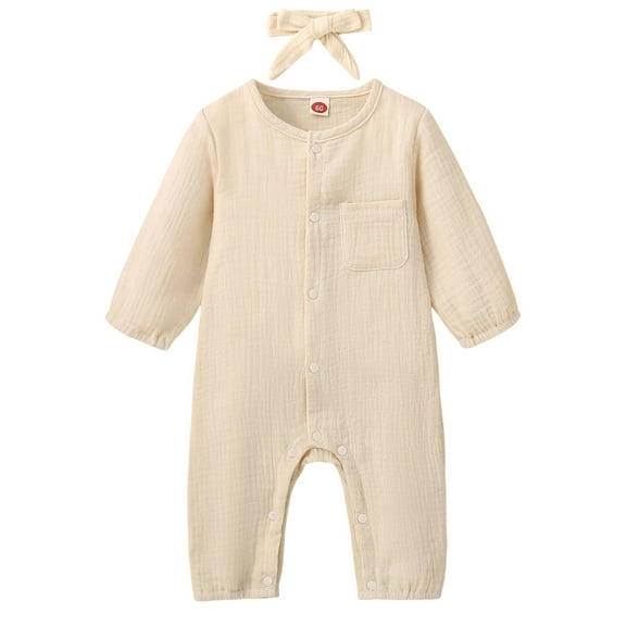 Bagilaanoe Newborn Baby Boys Girls One-pieces Long Sleeve Jumpsuit 6M 12M 18M 24M Infant Romper Spring Casual Clothing
