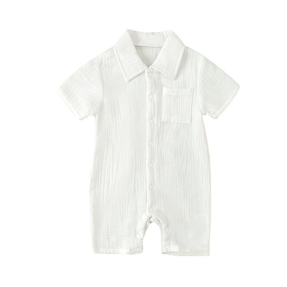 Bagilaanoe Newborn Baby Boys Girls One-pieces Short Sleeve Jumpsuit 3M 6M 12M 18M 24M Infant Romper Casual Clothing