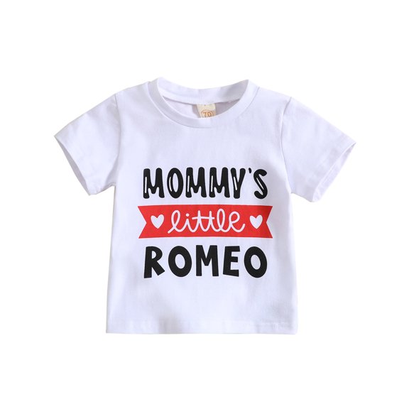Bagilaanoe Newborn Baby Boys Girls T-Shirts Letter Print Short Sleeve Tees 3M 6M 12M 18M 24M Infant Summer Casual Tops