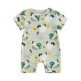 thumbnail image 1 of Bagilaanoe Newborn Baby Boys Summer One-pieces Print Short Sleeve Jumpsuit 3M 6M 9M 12M Infant Romper Casual Clothing, 1 of 1