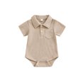 thumbnail image 1 of Bagilaanoe Newborn Baby Boys Summer Rompers Short Sleeve Bodysuits 3M 6M 12M Infant Casual One Piece Short Jumpsuit, 1 of 6