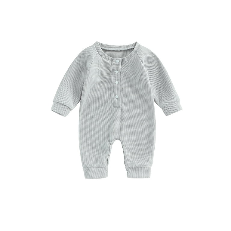 Crew Waffle Romper - Black Crew Waffle Romper - Black