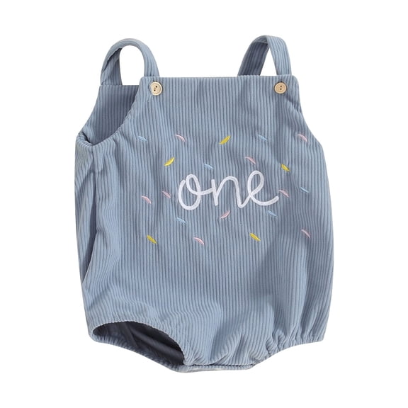 Bagilaanoe Newborn Baby Girl Boy Birthday Clothes Summer Rompers Letters Print Sleeveless Bodysuits 6M 12M 18M Infant Casual One Piece Short Jumpsuit