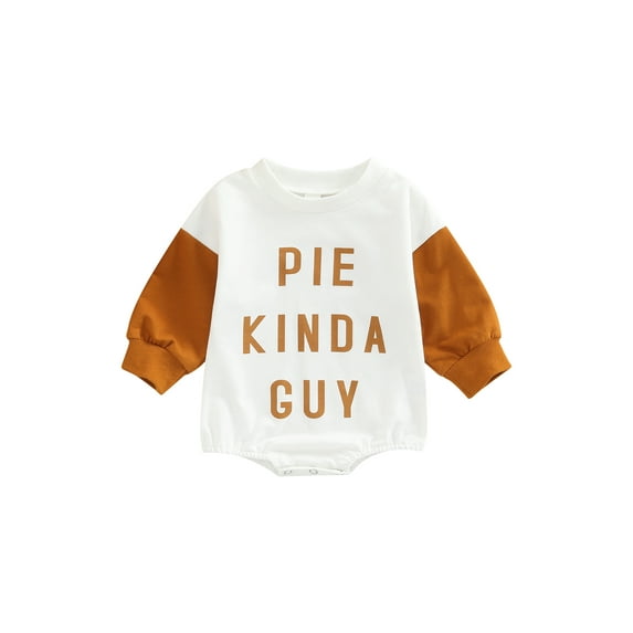 Bagilaanoe Newborn Baby Girl Boy Casual Romper Sweatshirt Patchwork Long Sleeve Bodysuit Letter Print Pullover 3M 6M 12M 18M Fall Tops