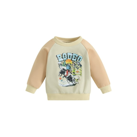 Bagilaanoe Newborn Baby Girl Boy Casual Sweatshirt Long Sleeve Print Pullover 3M 6M 9M 12M Infant Fall Loose Tee Tops