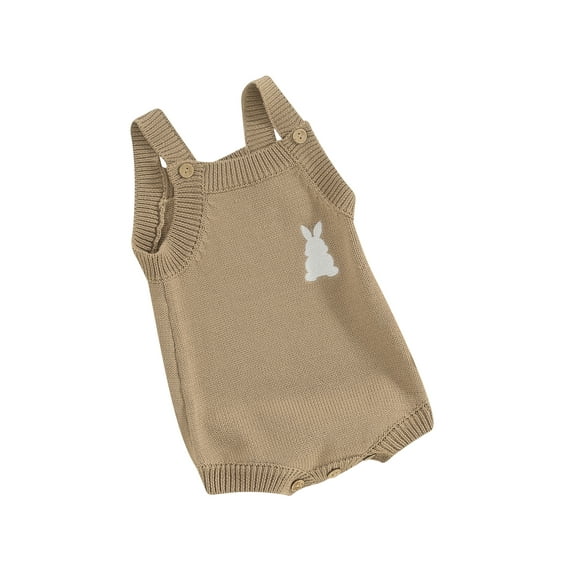 Bagilaanoe Newborn Baby Girl Boy Easter Rompers Print Sleeveless Bodysuits 3M 6M 9M 12M 18M Infant Spring One Piece Jumpsuit