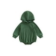 thumbnail image 1 of Bagilaanoe Newborn Baby Girl Boy Hood Romper Sweatshirt Long Sleeve Bodysuit Pullover 3M 6M 12M 18M Infant Casual Tee Tops, 1 of 9