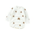 thumbnail image 1 of Bagilaanoe Newborn Baby Girl Boy Knitted Romper Sweater Long Sleeve Bodysuits Jacquard Pullover 3M 6M 9M 12M 18M Infant Warm Jumpers Tops Fall Loose Knitwear, 1 of 6
