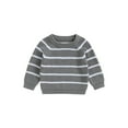 thumbnail image 1 of Bagilaanoe Newborn Baby Girl Boy Knitted Sweater Long Sleeve Striped Pullover 3M 6M 9M 12M 18M 24M Infant Warm Jumpers Tops Fall Loose Knitwear, 1 of 8