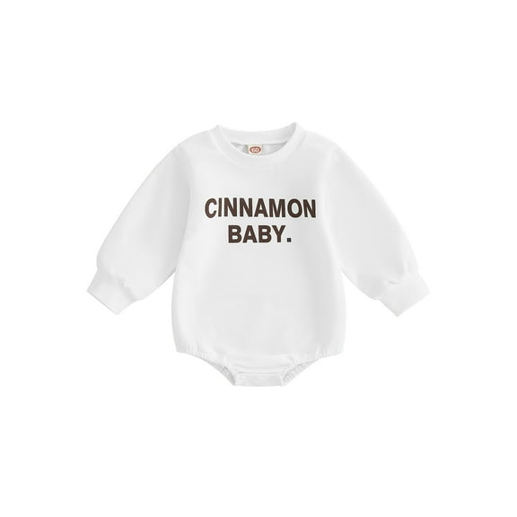 Bagilaanoe Newborn Baby Girl Boy Oversized Romper Sweatshirt Long Sleeve Bodysuit Letter Print Pullover 3M 6M 12M 18M 24M Infant Casual Tee Tops