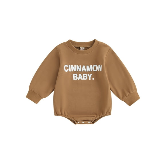 Bagilaanoe Newborn Baby Girl Boy Oversized Romper Sweatshirt Long Sleeve Bodysuit Letter Print Pullover 3M 6M 12M 18M 24M Infant Casual Tee Tops