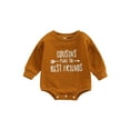thumbnail image 1 of Bagilaanoe Newborn Baby Girl Boy Oversized Romper Sweatshirt Long Sleeve Bodysuit Letter Print Pullover 3M 6M 12M 18M Infant Casual Tee Tops, 1 of 8