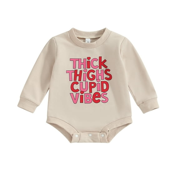 Bagilaanoe Newborn Baby Girl Boy Oversized Romper Sweatshirt Long Sleeve Bodysuits Letter Print Pullover 3M 6M 12M 18M 24M Infant Casual Tee Tops