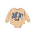 thumbnail image 1 of Bagilaanoe Newborn Baby Girl Boy Oversized Romper Sweatshirt Long Sleeve Bodysuits Letter Print Pullover 3M 6M 12M 18M 24M Infant Casual Tee Tops, 1 of 9